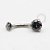TN460 Navel CZ Cravada Vitrail Medium Titânio ASTM F136 - Imagem 2