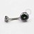 TN460 Navel CZ Cravada Vitrail Medium Titânio ASTM F136 - Imagem 1