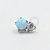 TN527 Topo Opala Azul Claro  Zirconia Titânio ASTM F136 - Imagem 1