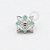 TN596 Topo Flor de Lótus CZ e Opalite Titânio ASTM F136 - Imagem 1
