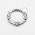TN697 Segmento Frontal 8mm CZ Baguetes Titânio ASTM F136 - Imagem 1
