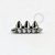 TN708 Topo Barrinha CZ Spikes Titânio ASTM F136 - Imagem 1