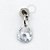 TN807 Topo Pingente Gota de Zircônia Titânio ASTM F136 - Imagem 1