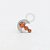 TN889 Topo  Lua 3 CZ Push Pin Titanio ASTM F136 - Imagem 2