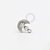 TN889 Topo  Lua 3 CZ Push Pin Titanio ASTM F136 - Imagem 1