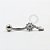 TN906 Navel Flor Pingente CZ Titânio ASTM F136 - Imagem 1