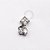 TN924 Topo Luxo CZ Pingente Zirconia Titânio ASTM F136 - Imagem 1