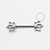 TN955 Nipple Flor de Lótus Push Pin Titânio ASTM F136 - Imagem 1