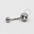 TN99 Navel Tradicional CZ Cristal Titânio ASTM F136 - Imagem 1