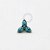 TN998 Topo Trinity Navetes Turquesa Titanio ASTM F136 - Imagem 1