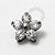 TS02 Topo Flor Swarovski Titanio ASTM F136 - Imagem 1