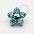 TS02 Topo Flor Swarovski Titanio ASTM F136 - Imagem 2