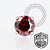 TT08 Topo CZ Red ProngSet Push Pin Titânio Mill® - Imagem 1