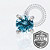 TT09 Topo CZ Aqua ProngSeg Push Pin Titânio Mill® - Imagem 1