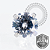 TT13 Topo CZ Cristal ProngSet Push Pin Titânio Mill® - Imagem 1