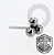 TT14 Topo Trinity Ball Push Pin Titânio Mill® - Imagem 2