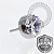 TT17 Topo CZ Cristal Prong Flat Push Pin Titânio Mill ® - Imagem 2