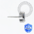TT45 Topo CZ Navete Push Pin Titânio Mill® - Imagem 2