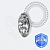 TT45 Topo CZ Navete Push Pin Titânio Mill® - Imagem 1