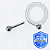 TT58 Microbell Reto 1.0mm Push Pin  Titânio Mill ® - Imagem 1