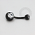 TN1195 Navel Zircônia Titânio PVD Black - Imagem 1