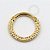 TN1088 Segmento Martelado Frontal Titânio PVD Gold - Imagem 1
