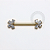 TN1215 Nipple CZ Borboleta Push Pin Titânio PVD Gold - Imagem 1