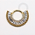 TN1243 Segmento Frontal 8mm CZ Baguetes Titânio PVD Gold - Imagem 1