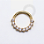 TN1247 Segmento Frontal 8mm 10 CZ Titânio PVD Gold - Imagem 1