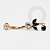 TN1331 Navel CZ 3 Pétalas Pingente CZ Titânio PVD Gold - Imagem 2