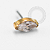 TN1338 Topo Navete CZ Push Pin Titânio PVD Gold - Imagem 1