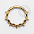 TN1379 Segmento 8mm Corrente de Espinhos Titânio PVD Gold - Imagem 1