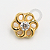 TN1484 Topo Flor Infinita Titânio PVD Gold - Imagem 1