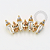 TN1488 Topo Cluster Champanhe Cristal Titânio PVD Gold - Imagem 1