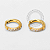 TN1615 Brinco Argola Cravejada 8mm Titânio PVD Gold - Imagem 2