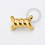 TN1630 Topo Fios Torcidos Titanio PVD Gold - Imagem 1