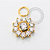TN1636 Pingente Flor 10 Pétalas Titanio PVD Gold - Imagem 1
