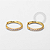TN1667 Brinco Argola Cravejada 10mm Titânio PVD Gold - Imagem 2