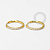 TN1669 Brinco Argola Cravejada 14mm Titânio PVD Gold - Imagem 2