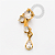 TN1687 Topo Cascata CZ Pingente Titânio  PVD Gold - Imagem 2