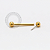 TN1763 Microbell Reto Push Pin Titânio PVD Gold - Imagem 1