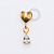 TN1801 Topo Coração Pingente Gota CZ Titânio PVD Gold - Imagem 1