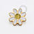 TN1813 Topo Margarida Resinada Titânio PVD Gold - Imagem 1