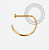 TN221 D Ring Titânio PVD Gold - Imagem 1
