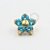 TN318 Topo Flor CZ Miolo Titanio PVD Gold - Imagem 2