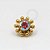TN321 Topo Sol Zirconia Titânio PVD Gold - Imagem 2