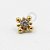 TN329  Topo CZ Esferas Titânio PVD Gold (OUTLET) - Imagem 1