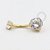 TN482 Navel Zirconia Cravada Titânio PVD Gold - Imagem 1
