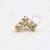 TN486 Topo Mini V Zirconias Titânio PVD Gold - Imagem 1