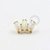 TN503 Topo Mini Cluster Opala Titânio PVD Gold - Imagem 1
